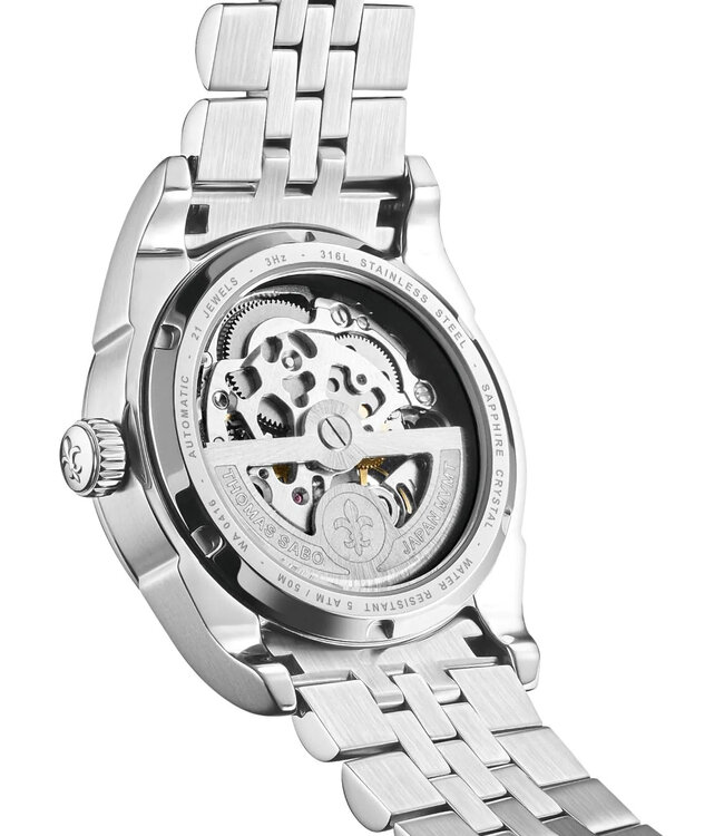 Thomas Sabo   WA0416-201-201 Unisex Automatik mit Lilienemblem 36mm 5ATM