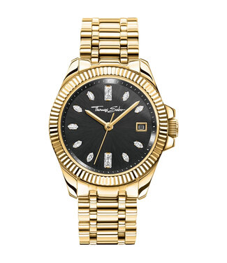 Thomas Sabo  Divine Crystal WA0431-291-207 Schwarz Gold Damenuhr