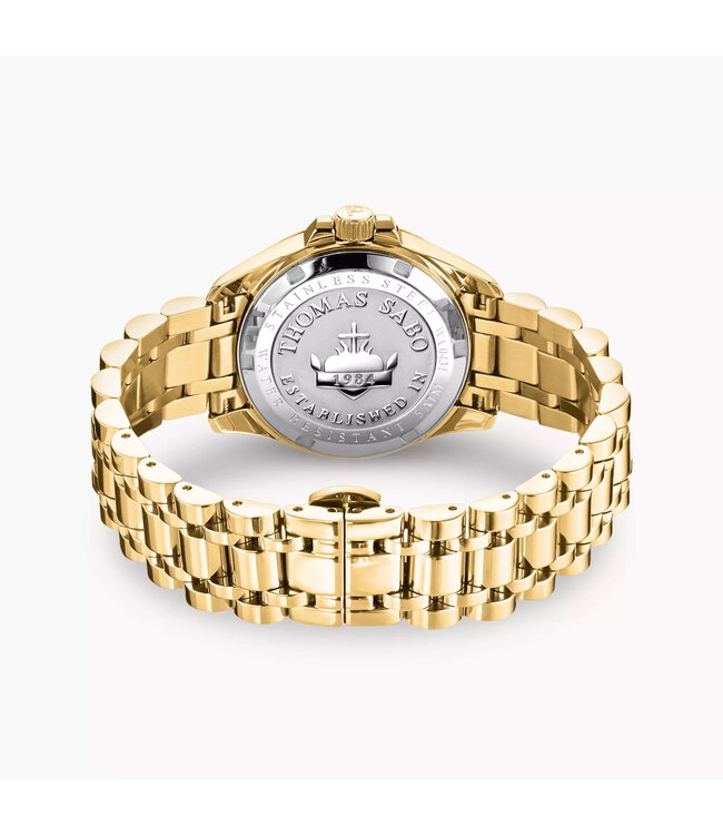 Thomas Sabo   WA0431-291-207 Damenuhr schwarz-golden 33mm 5ATM
