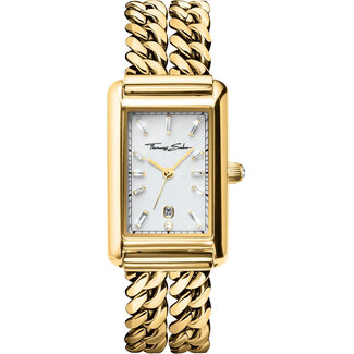 Thomas Sabo  WA0429-291-207 Damenuhr Rechteckig goldfarben 22mm 3ATM
