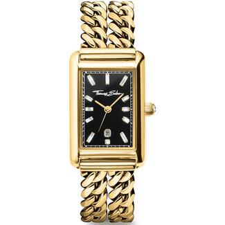 Thomas Sabo  WA0452-291-203 Damenuhr Elegance Schwarz 22mm 3ATM