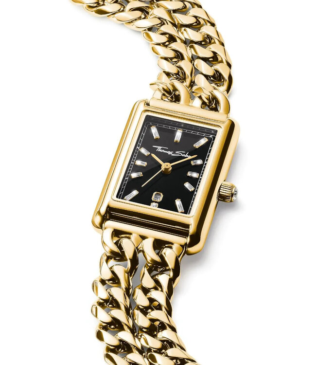 Thomas Sabo   Bold Elegance WA0452-291-203 Schwarz Gold Damenuhr