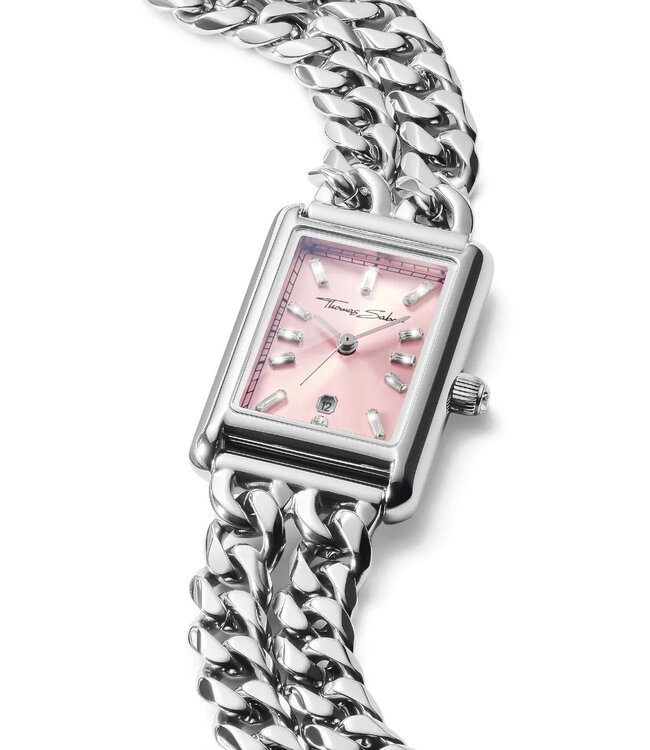 Thomas Sabo   Bold Elegance WA0454-201-204 Pink Silber Damenuhr