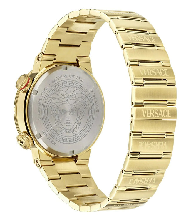 Versace   Greca Logo Diver VE8G00624 Swiss Made Gold/Schwarz Herrenuhr
