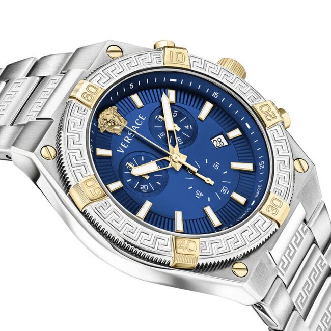 VERSACE VESO00522 Herrenuhr Sporty Greca Chrono 46mm 5ATM