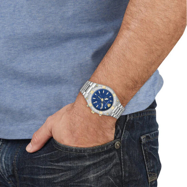 VERSACE VESO00522 Herrenuhr Sporty Greca Chrono 46mm 5ATM