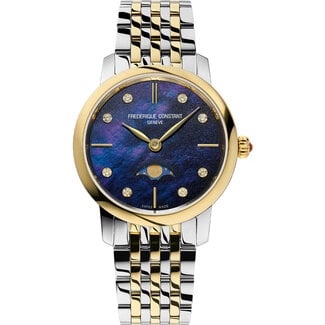 Frederique Constant  Classics Slimline Moonphase Damenuhr | FC-206MPND1S3B