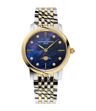 Frederique Constant  Classics Slimline Moonphase Damenuhr | FC-206MPND1S3B