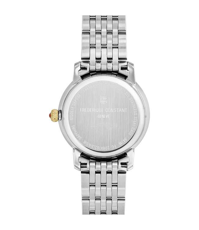 Frederique Constant   Classics Slimline Moonphase Damenuhr | FC-206MPND1S3B
