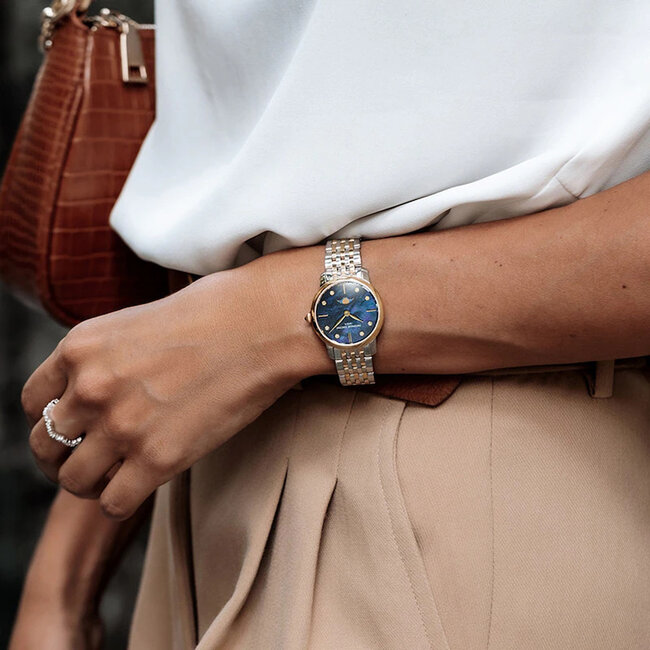 Frederique Constant   Classics Slimline Moonphase Damenuhr | FC-206MPND1S3B