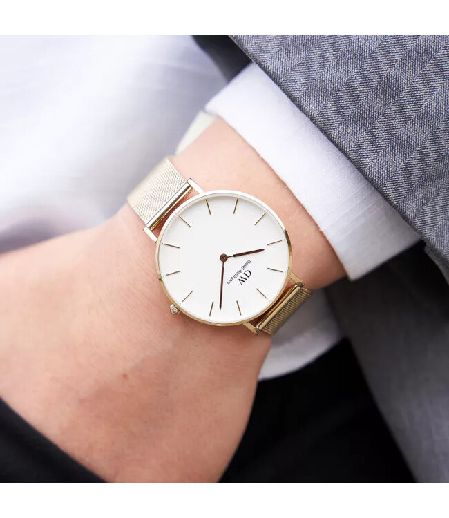 Daniel Wellington Classic Petite Evergold White DW00100346