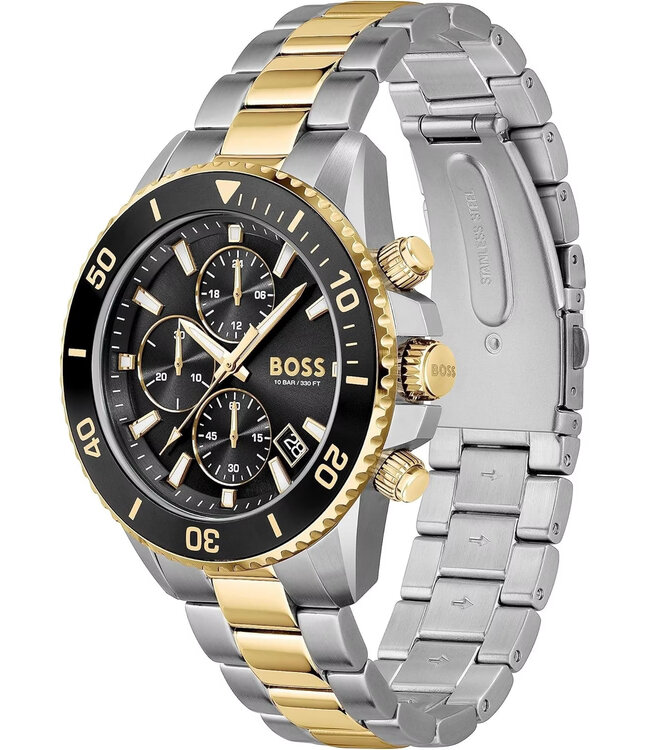 Hugo Boss  Admiral 1513908 Chronograph Bicolor/Schwarz Herrenuhr
