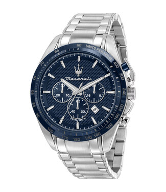 Maserati  Traguardo R8873612043 Herrenuhr Chronograph Blau Edelstahl