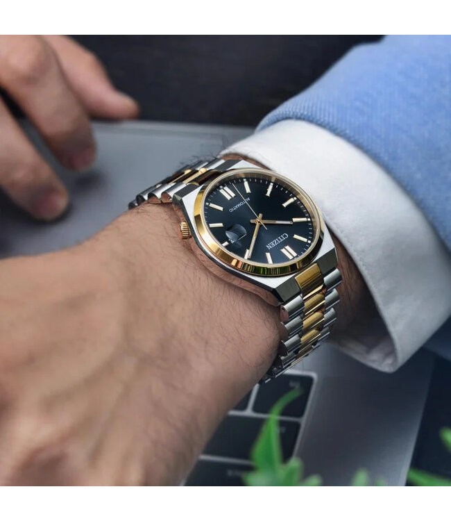 Citizen  Tsuyosa NJ0154-80H Automatik Schwarz Bicolor Herrenuhr
