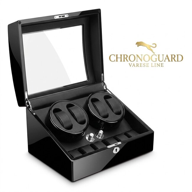 CHRONOGUARD   Varese Line  Uhrenbeweger für 4 Automatikuhren mit Uhrenfach