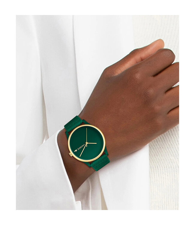 Lacoste Analog Quarzuhr für Damen Kollektion Crocodelle