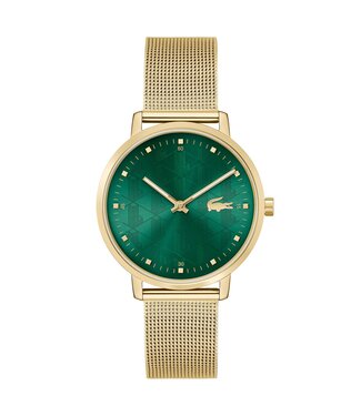 Lacoste Analog Quarzuhr für Damen Kollektion Crocorigin mit Mesh-Edelstahlarmband