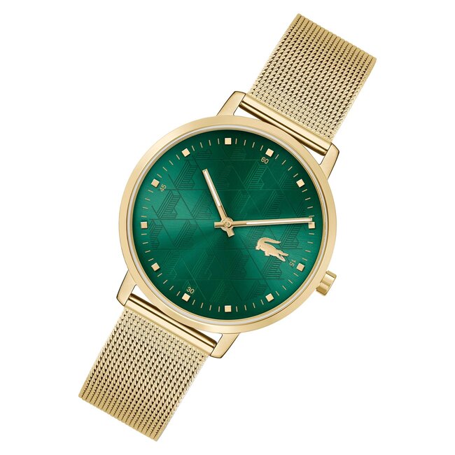 Lacoste  Analog Quarzuhr für Damen Kollektion Crocorigin mit Mesh-Edelstahlarmband