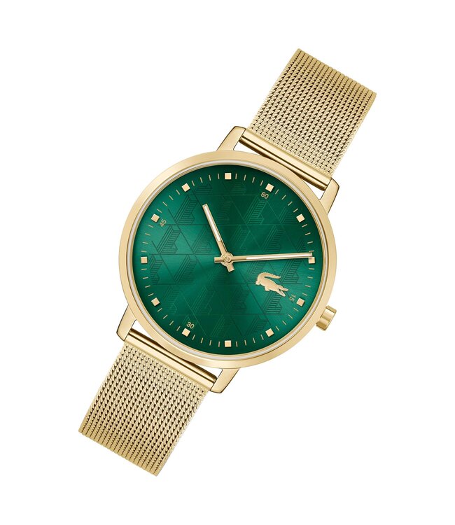 Lacoste  Analog Quarzuhr für Damen Kollektion Crocorigin mit Mesh-Edelstahlarmband