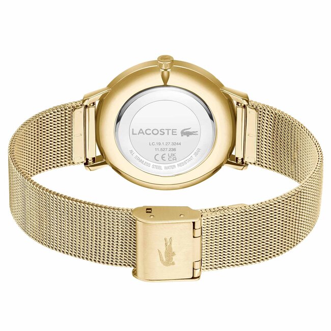 Lacoste  Analog Quarzuhr für Damen Kollektion Crocorigin mit Mesh-Edelstahlarmband