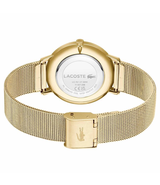 Lacoste  Analog Quarzuhr für Damen Kollektion Crocorigin mit Mesh-Edelstahlarmband