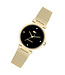 Lacoste Gold Steel Mesh Black Dial Damenuhr – 2001336