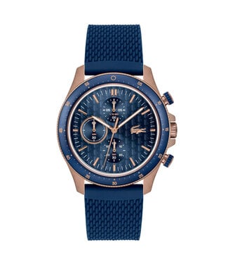 Lacoste  Neoheritage 2011253 Herrenuhr Chronograph Blau Kautschuk