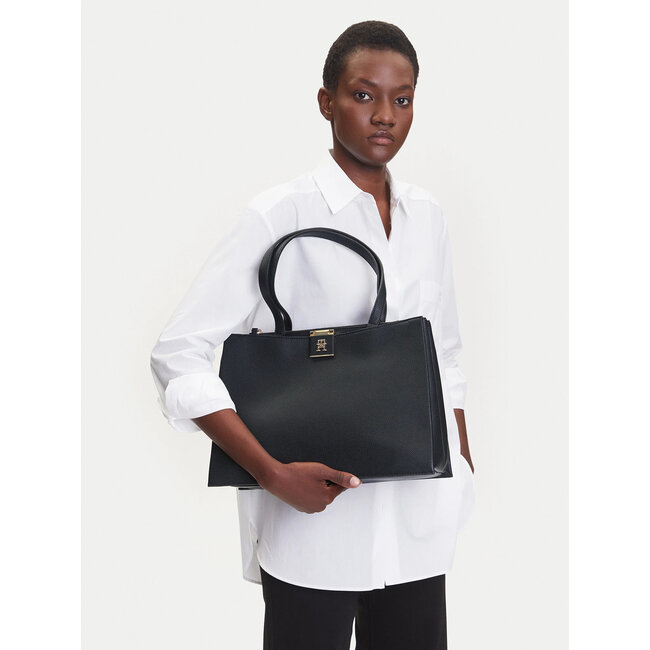 Tommy Hilfiger  Handtasche Th Her Tote AW0AW17191 Schwarz