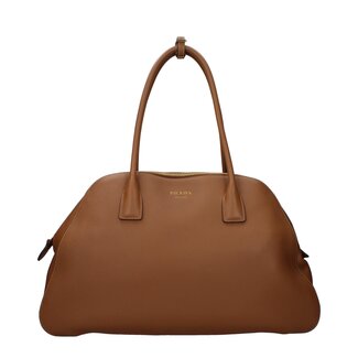 Prada Schultertasche aus braunem Leder