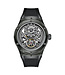 Bonest Gatti  BG5807-A1 K9 Crystal Skeleton Automatik Schwarz Herrenuhr