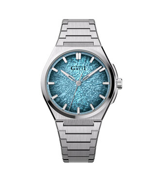 Bonest Gatti  BG8013-S3 Ice Crack Automatik Silber Herrenuhr