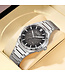 Bonest Gatti  BG8013-S1 Ice Crack Automatik Silber Herrenuhr