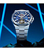 Bonest Gatti  BG8007-S2 Skeleton Automatik Silber Herrenuhr