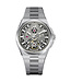 Bonest Gatti  BG8007-S1 Skeleton Automatik Silber Herrenuhr