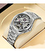 Bonest Gatti  BG8007-S1 Skeleton Automatik Silber Herrenuhr