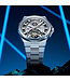 Bonest Gatti  BG8007-S1 Skeleton Automatik Silber Herrenuhr