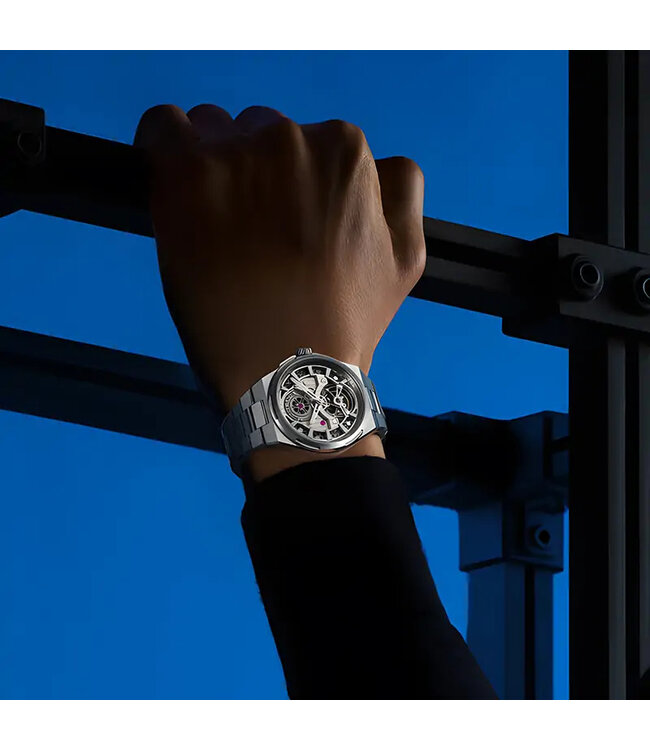 Bonest Gatti  BG8007-S1 Skeleton Automatik Silber Herrenuhr