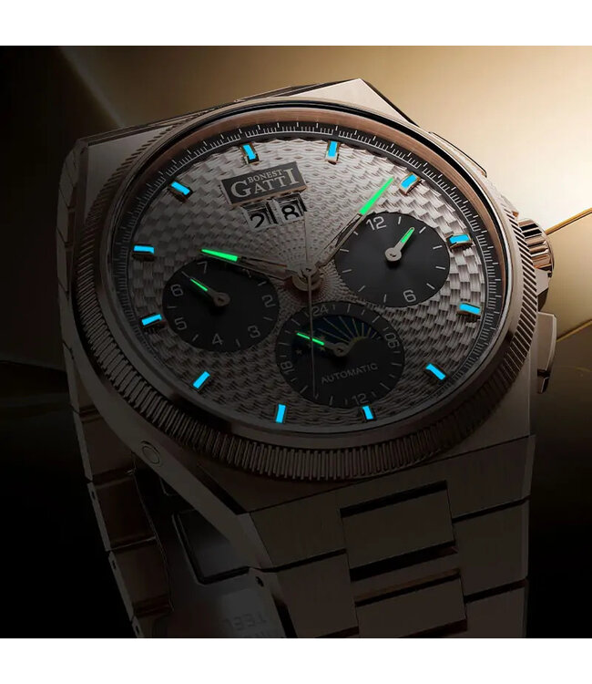 Bonest Gatti  BG8006-S3 Multifunction Automatik Rosé-Gold Herrenuhr