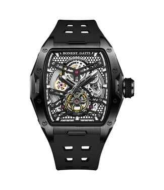 Bonest Gatti Uhren — Automatik, Skelett & Luxury | luxuryuhren.ch BG5502-A1 Black Knight Tonneau