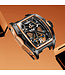Bonest Gatti  BG5501-A4 Tonneau Skeleton Automatik Schwarz/Rosé-Gold Herrenuhr