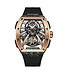Bonest Gatti  BG9005-A2 Carbon Fiber Tonneau Skeleton Automatik Schwarz/Rosé-Gold Herrenuhr