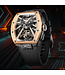 Bonest Gatti  BG9005-A2 Carbon Fiber Tonneau Skeleton Automatik Schwarz/Rosé-Gold Herrenuhr