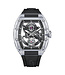 Bonest Gatti  BG7001-R2 K9 Crystal Tonneau Tourbillon Automatik Schwarz Herrenuhr