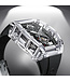 Bonest Gatti  BG7001-R2 K9 Crystal Tonneau Tourbillon Automatik Schwarz Herrenuhr