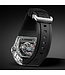 Bonest Gatti  BG7001-R2 K9 Crystal Tonneau Tourbillon Automatik Schwarz Herrenuhr