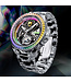 Bonest Gatti  BG7002-G1 Rainbow Bezel K9 Crystal Tourbillon Automatik Transparent Herrenuhr