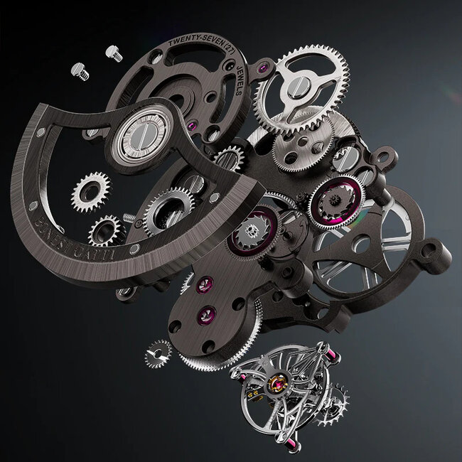 Bonest Gatti  BG7002-G1 Rainbow Crystal Tourbillon