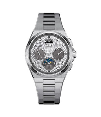 Bonest Gatti  BG8006-S2 Multifunction Automatik Silber Herrenuhr