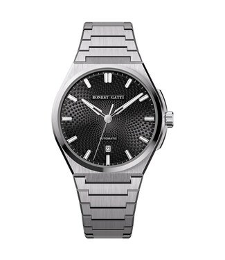Bonest Gatti  BG8012-S1 Guilloché Business Automatik Silber Herrenuhr