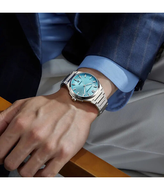 Bonest Gatti  BG8012-S2 Guilloché Business Automatik Silber Herrenuhr